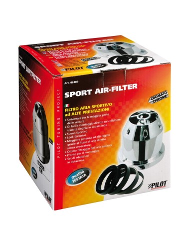 FILTRO CON CARENA CHROME-LOOK