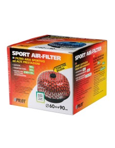 FILTRO ARIA A RETE C/SPUGNA ROSSO 2