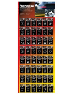 ESPOSITORE 480 CARATTERI/NUMERI 18MM T-1