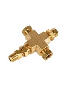 RACCORDO A 4 INNESTI SENSORI TEMPERATURA+PRESSIONE