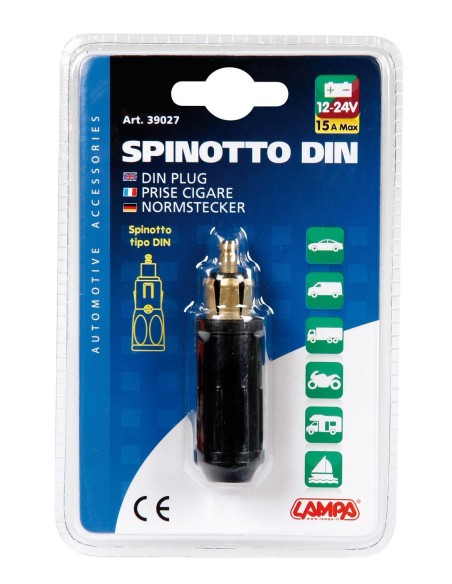 SPINOTTO ACCENDISIGARI DIN 12/24V