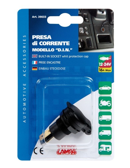 PRESA DI CORRENTE 12/24V TIPO -TEDESCO-
