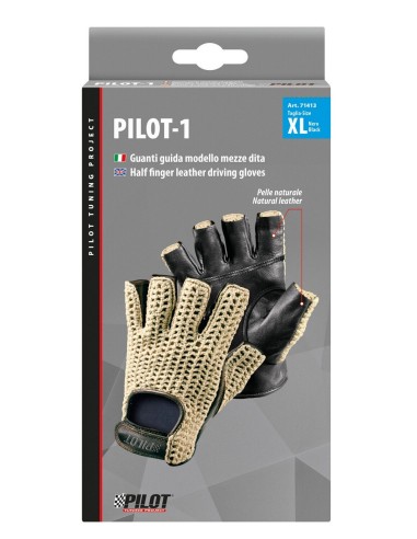 GUANTI GUIDA PILOT NERI XL