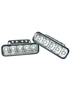 CP.FARI DRL LUCE DIURNA L-5 IN LINEA 5 LED 12/24V.