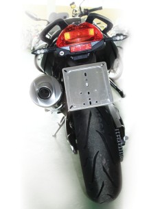 BASE TARGA IN ACCIAO INOX 2