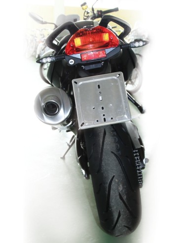 BASE TARGA IN ACCIAO INOX