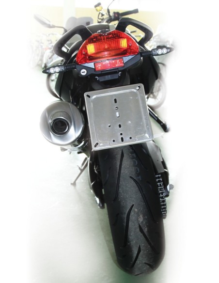 BASE TARGA IN ACCIAO INOX