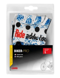 GUANTI BIKER-PRO TG.-L- PELLE E LYCRA 2