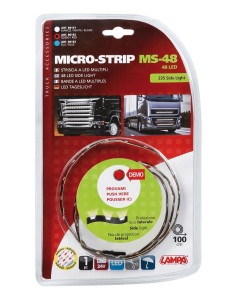 STRISCIA A LED MICRO-STRIP 100CMX48LED 24V 2