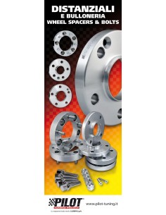 LOCANDINA -WHEEL SPACERS- PER DISPLAY ALLUMINIO