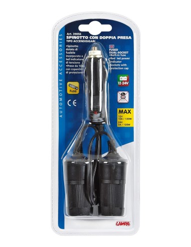 SPINOTTO CON CAVO E 2 PRESE