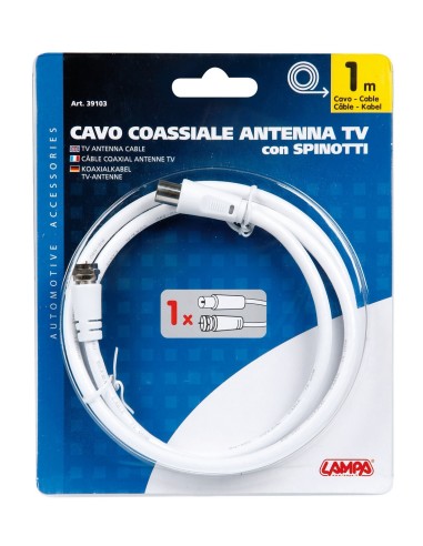 CAVO COASSIALE ANTENNA TV 1 MT.
