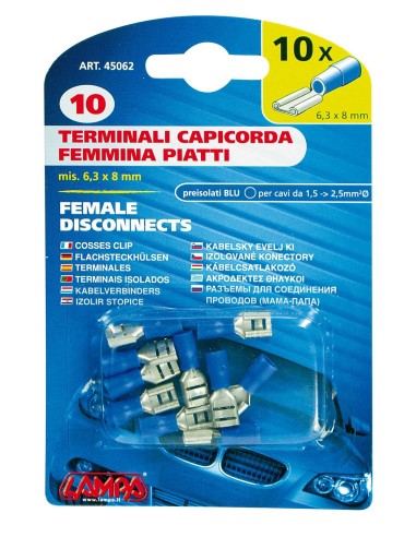 CAPICORDA PIATTI FEMM.BLU PZ.10