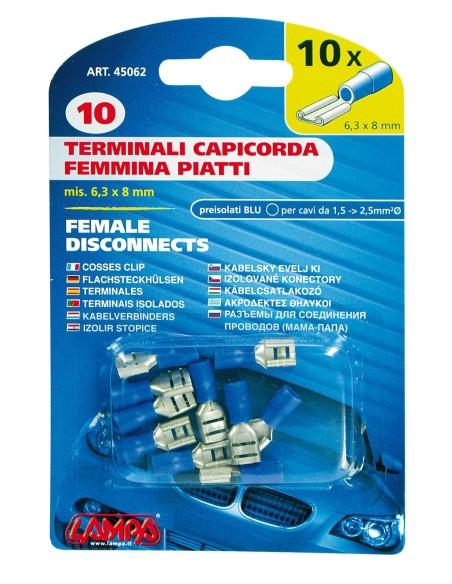 CAPICORDA PIATTI FEMM.BLU PZ.10