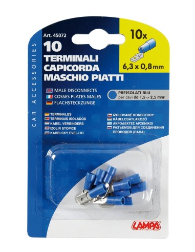 CAPICORDA PIATTI MASCHIO BLU PZ10