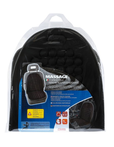 SCHIENALE MAGNETICO -MASSAGE-NERO