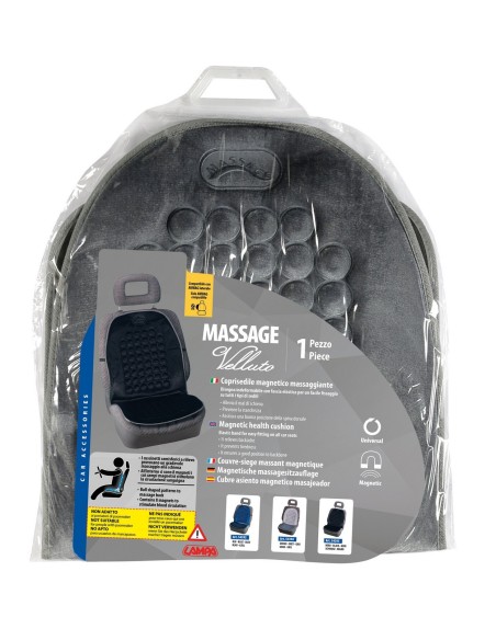 COPRISEDILE SCHIENALE MASSAGE VELL.GRIGIO