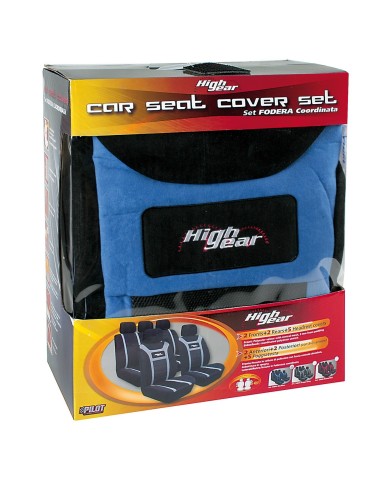 SET COPRISEDIL.FODERA -HIGH-GEAR-BLU' COORDINATA