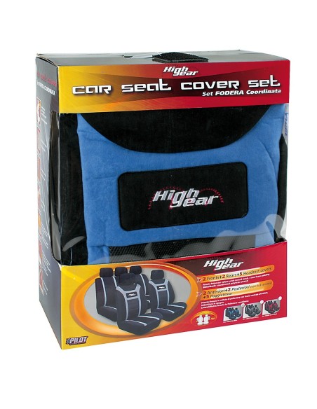 SET COPRISEDIL.FODERA -HIGH-GEAR-BLU' COORDINATA