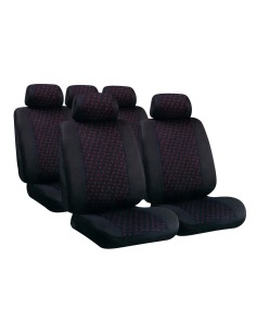 SET COPRISEDILE FODERE -GLAMUR-NERO+ROSSO