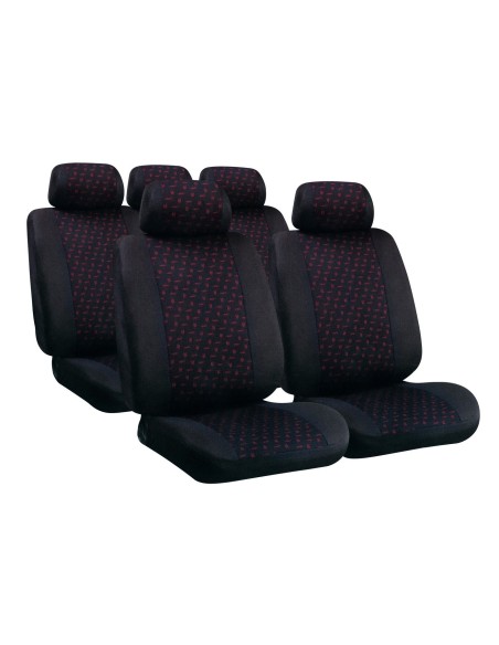 SET COPRISEDILE FODERE -GLAMUR-NERO+ROSSO