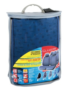 SET COPRISEDIL.FODERA -GLAMUR- BLU AVIO 2