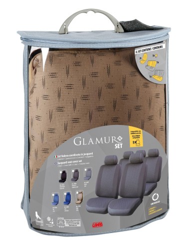 SET COPRISEDILI FODERA -GLAMUR- BEIGE