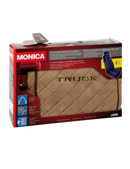 COPRISEDILE -MONICA- BEIGE IN MICROFIBRA CAMION