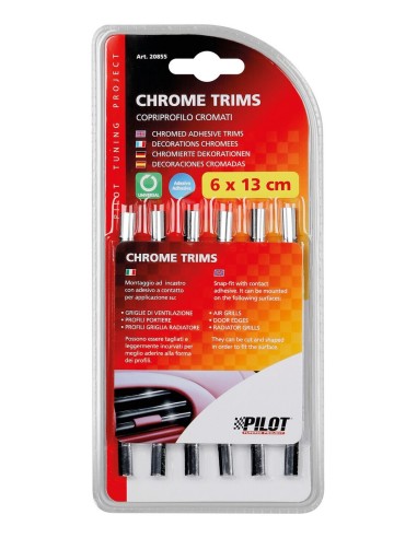 PROFILI -CHROME-TRIM- 6X13CM.
