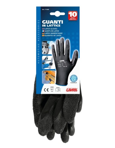 GUANTI IN LATTICE TAGLIA 10