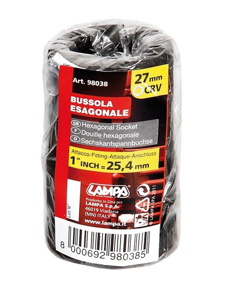 CHIAVE BUSSOLA ESAGONALE CRV 1--   in poi  27 MM-