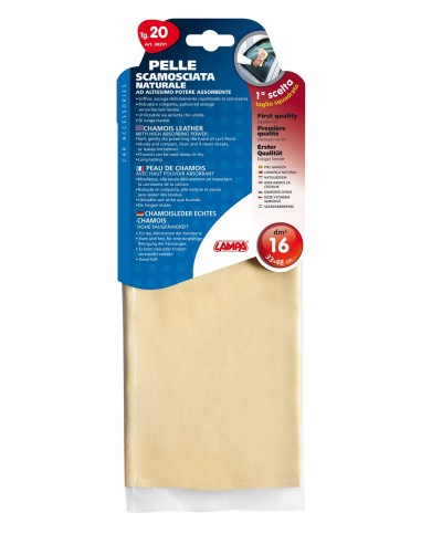 PELLE SCAMOSCIATA 33X48 TG.20 PROFESSIONAL