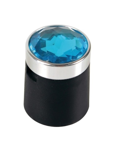 -SET 20 COPRIBULLONI--CRYSTAL-- 17MM., BLU-