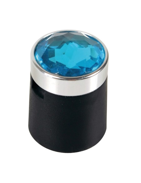 -SET 20 COPRIBULLONI--CRYSTAL-- 17MM., BLU-