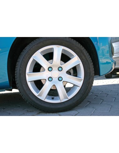 -SET 20 COPRIBULLONI--CRYSTAL-- 17MM., BLU-