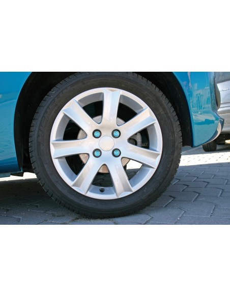 -SET 20 COPRIBULLONI--CRYSTAL-- 17MM., BLU-