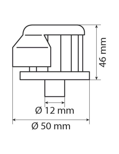 MINI FILTRO SPORTIVO 12MM CON CARENA