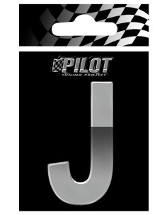 LETTERA'J'ADES. T-4 70MM CROMATA