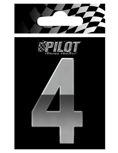 NUMERO'4'ADES. T-4 70MM CROMATO