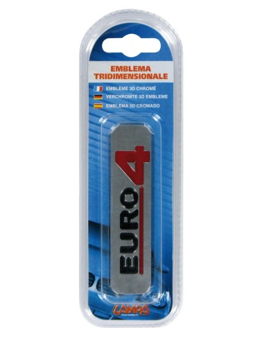 -EMBLEMA CROM.AUT/MOTO--EURO4-- 100X25MM-