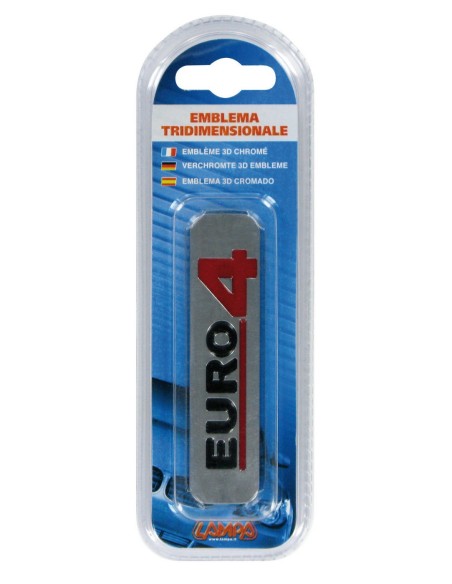 -EMBLEMA CROM.AUT/MOTO--EURO4-- 100X25MM-