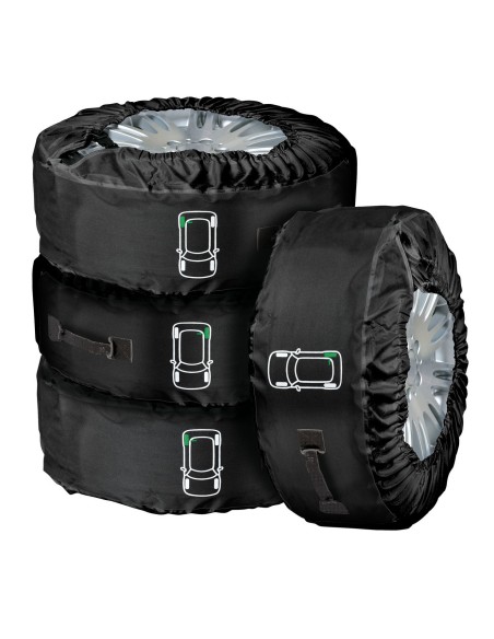 -SET 4 COPRIRUOTA --TYRE-WRAP-- DELUXE IN CORDURA-