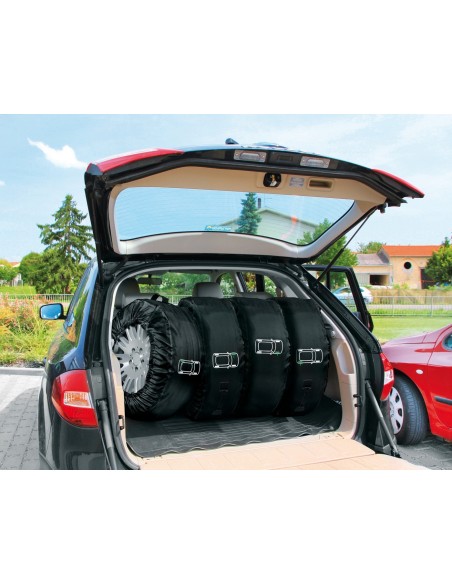 -SET 4 COPRIRUOTA --TYRE-WRAP-- DELUXE IN CORDURA-