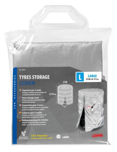 COPERTURA 4 RUOTE CON ZIP TAGLIA  L