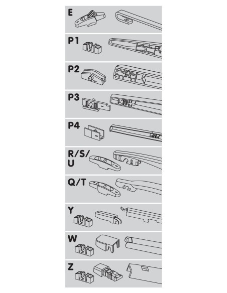 SPAZZOLA TERGI POST.--ONE-FIT- FLAT-- MULTI-FIT 41
