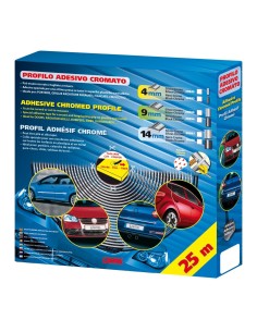 PROFILO CROMATO-NERO 4MM ROTOLO DA 25M 2