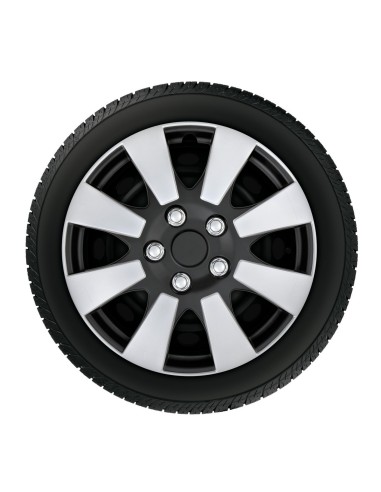 SR.CALOTTE C-137 DE-LUXE 14-- SILVER/NERO OPACO-