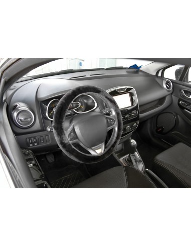 COPRIVOLANTE PLUSH IN PELLICCIA NERO 36-42 CM