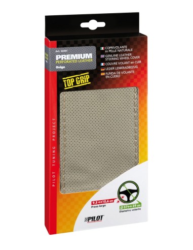 -CVOLANTE PELLE --PREMIUM-- BEIGE TRAFORATO 37-39C