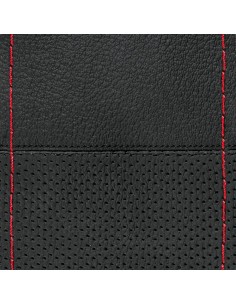 -CVOLANTE PELLE NERO --SPORT-- 37-39CM CUCIT.ROSSO